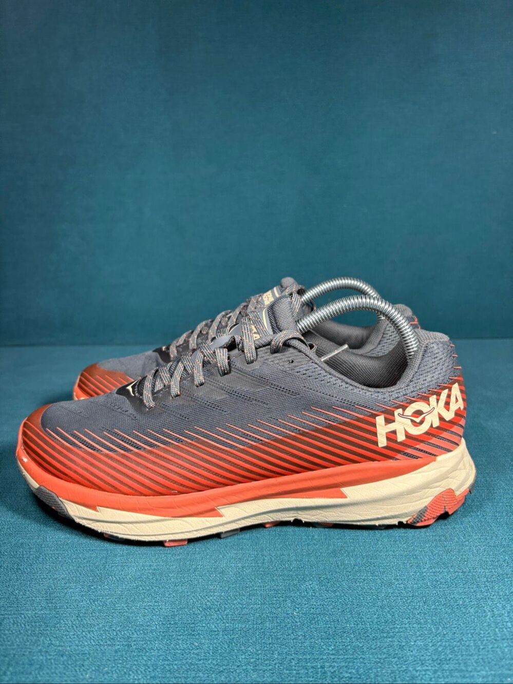 Hoka One One Torrent 2 Grey Coral Women's Size 9 B 1110497 Trail Running